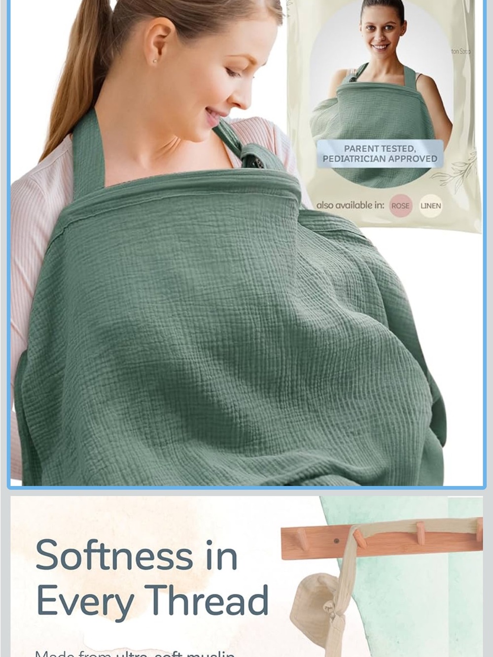 Breastfeeding Cover Nursing Cover - Green